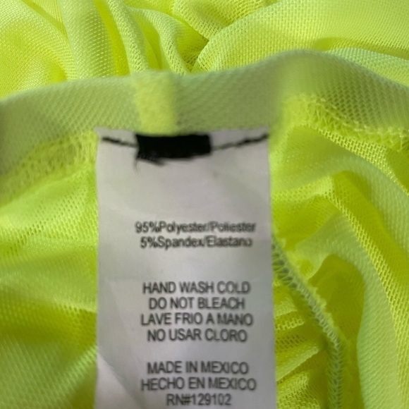 Ruched Detailed Neon Tube Dress See Through
New - Picture 7 of 7